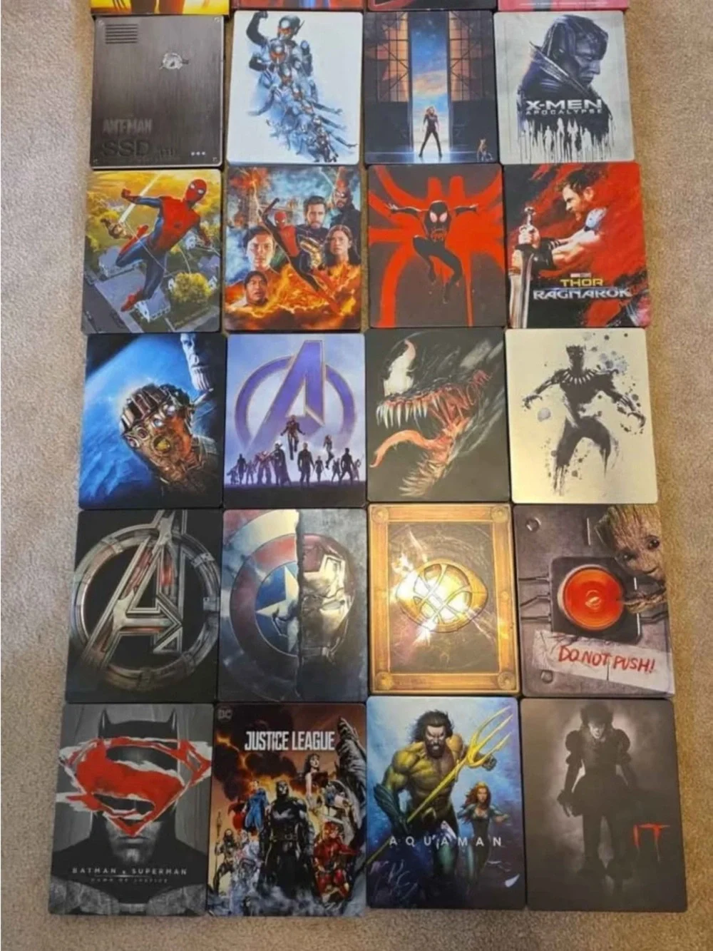24 Marvel & DC SteelBook Collector Set - Multi-Color